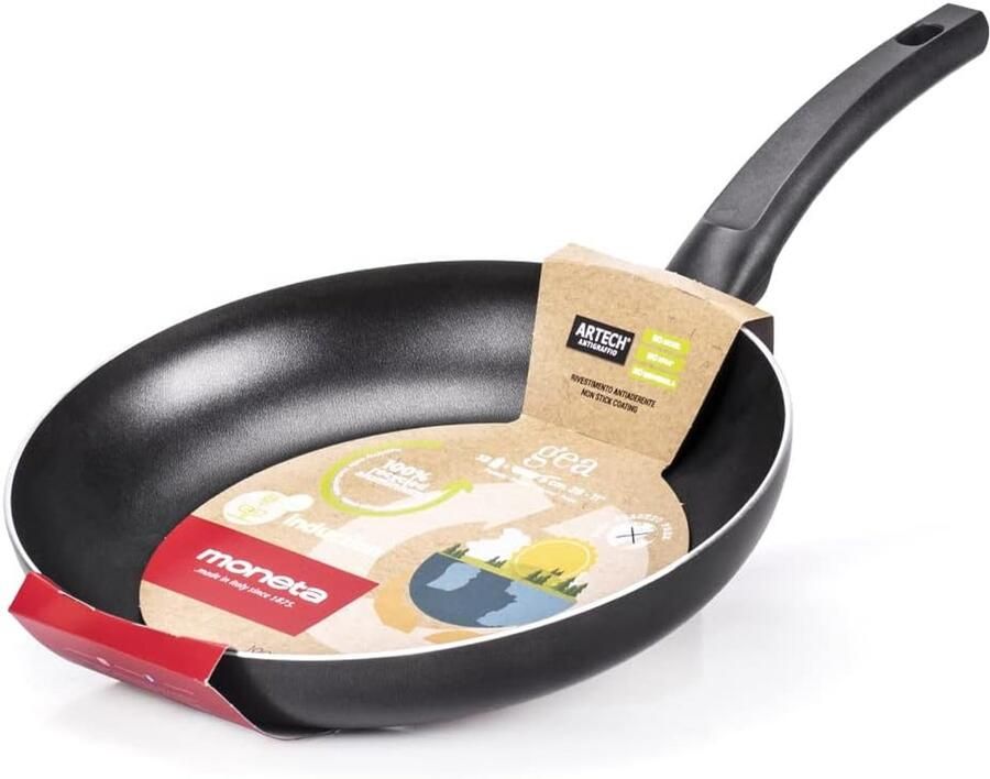 Koekenpan 28 cm Gemaakt van Gerecycled Aluminium Geschikt voor alle Warmtebronnen Inclusief Inductie