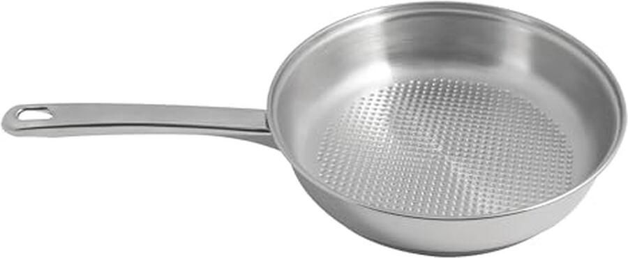 Koekenpan Gezond Koken Honingraat Bodem Ø 28 cm Zilver