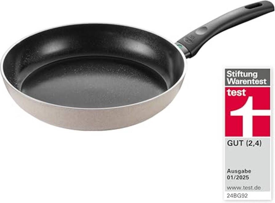 Koekenpan 28 cm van aluminium met keramische antiaanbaklaag en inductiegeschikt