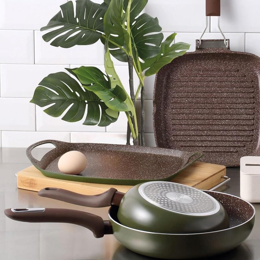 Koekenpan 28 cm voor alle warmtebronnen inclusief inductie