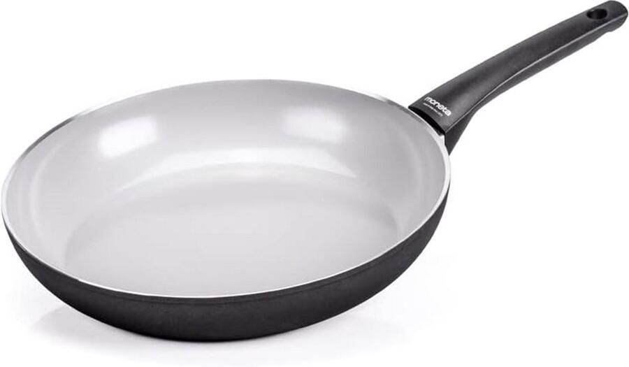 Koekenpan 30 cm met natuurlijke coating geschikt voor inductie gemaakt van gerecycled aluminium