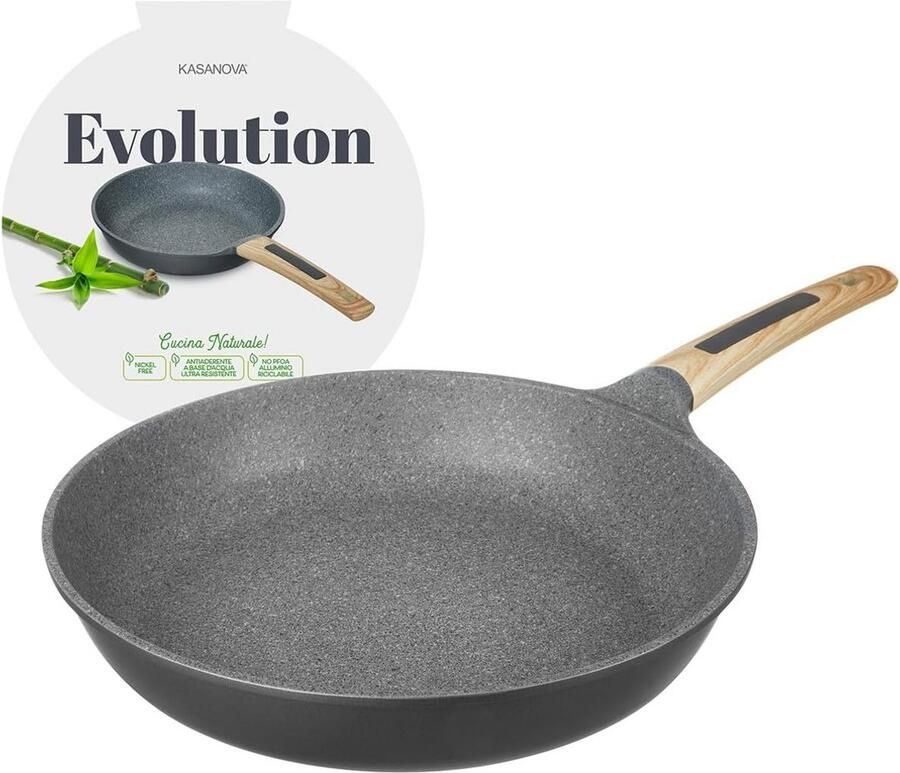 Koekenpan 32 cm Keramisch Antiaanbak Voor Alle Warmtebronnen Inclusief Inductie