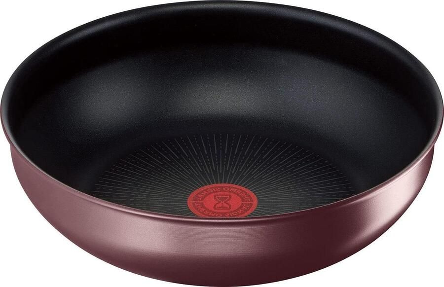 Koekenpan Afneembaar Handvat Wokpan Roerbakpan Koken en Bakken Indicatie Kooktemperatuur 26 cm Bruin