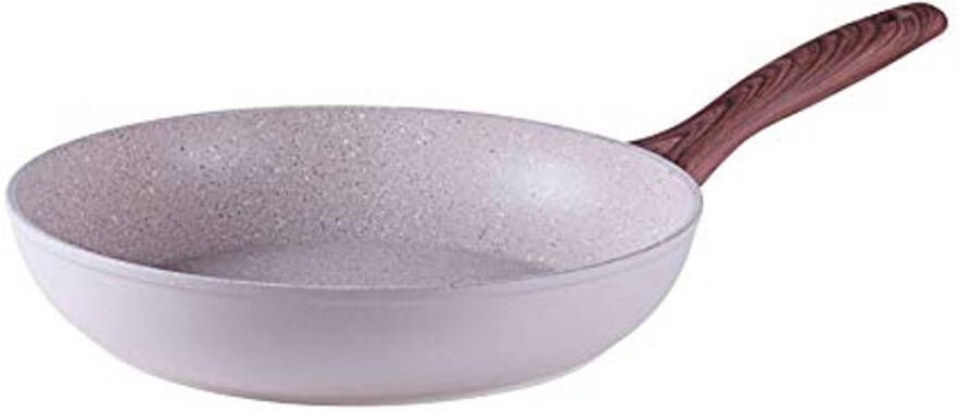 Koekenpan Aluminium 28 cm met Kopper en Zilver Afwerking