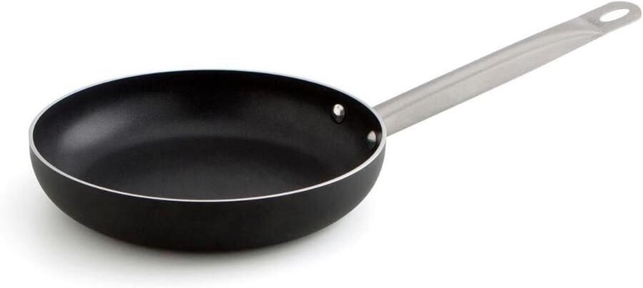 Koekenpan Aluminium Antiaanbakpan Koken en Bakken Goede Warmteverdeling 36 cm Zwart