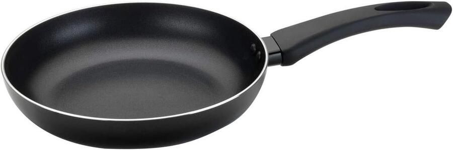 Koekenpan Aluminium Bakken en braden Antiaanbaklaag 24 cm Zwart