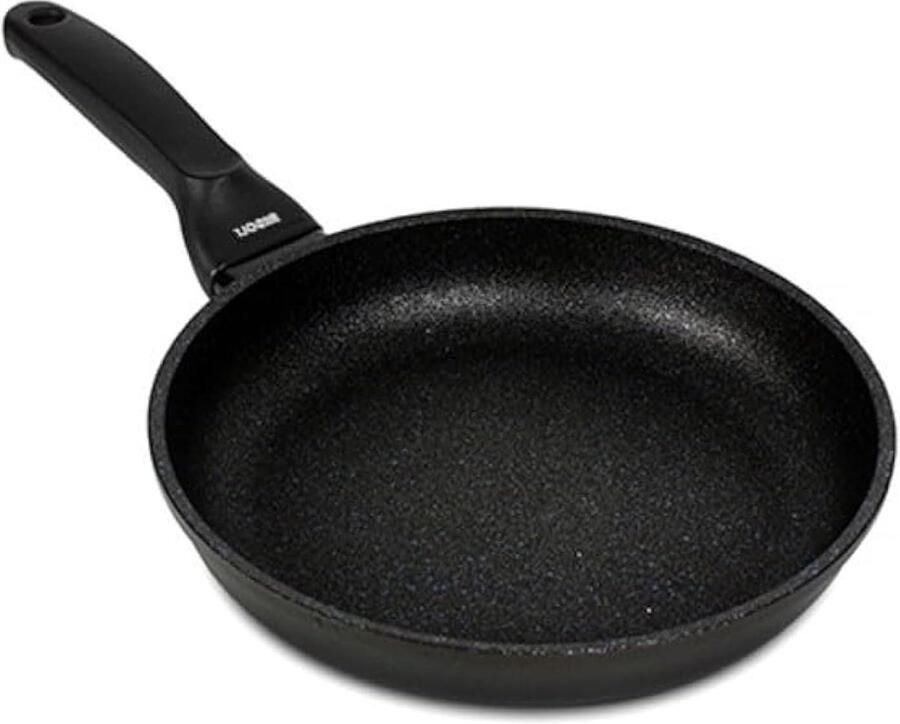 Koekenpan Aluminium Bakken en braden Krasbestendige coating 20 cm Zwart