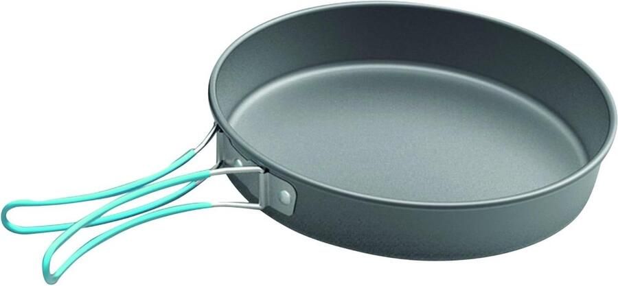Koekenpan Aluminium Braadpan Koken Siliconen handgrepen 18 cm Zwart