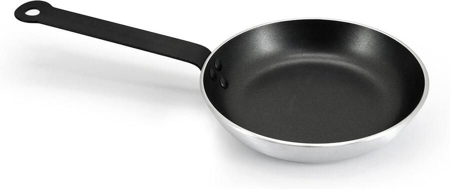 Koekenpan Aluminium Gelijkmatig Bakken Dubbele Anti-aanbaklaag Ø 14 cm Zilver