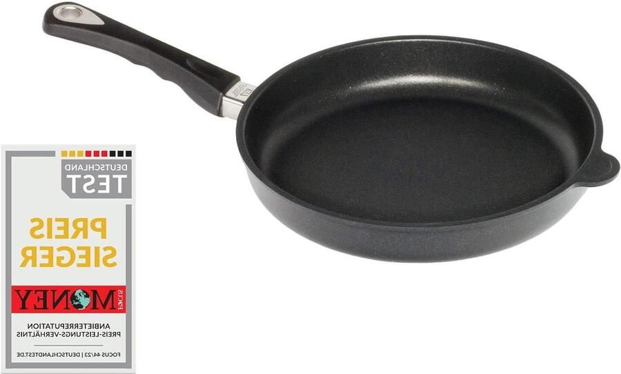 Koekenpan Aluminium Gietijzeren pan Allround koken Lotan antiaanbaklaag 26 cm Zwart