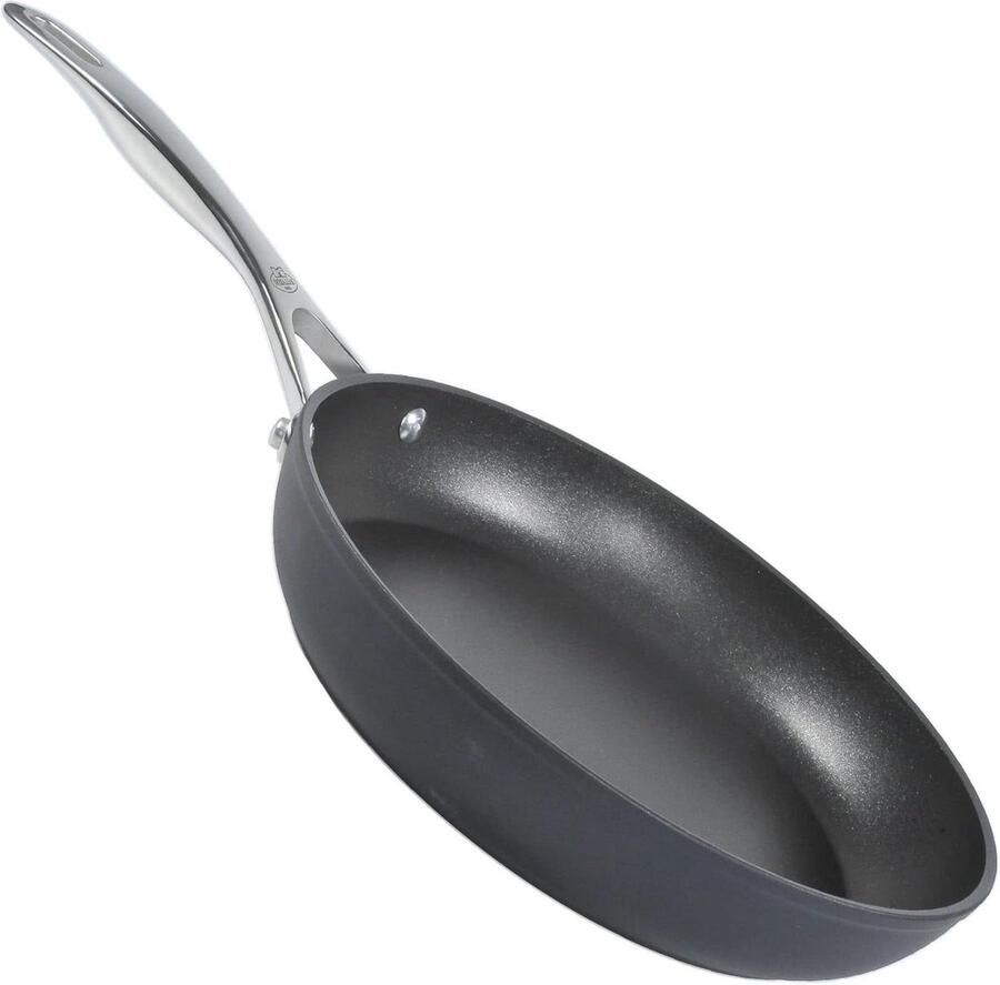 Koekenpan Aluminium Inductie Koken Titanium Versterkt Ø 26 cm Zwart