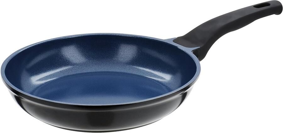 Koekenpan Aluminium Koek & Bakpan Dagelijks Koken Keramische Afwerking 24 cm Blauw