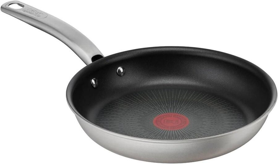 Koekenpan Aluminium Koekenpan Anti-aanbak Koken en Bakken Titanium 6X Coating 24 cm Grijs