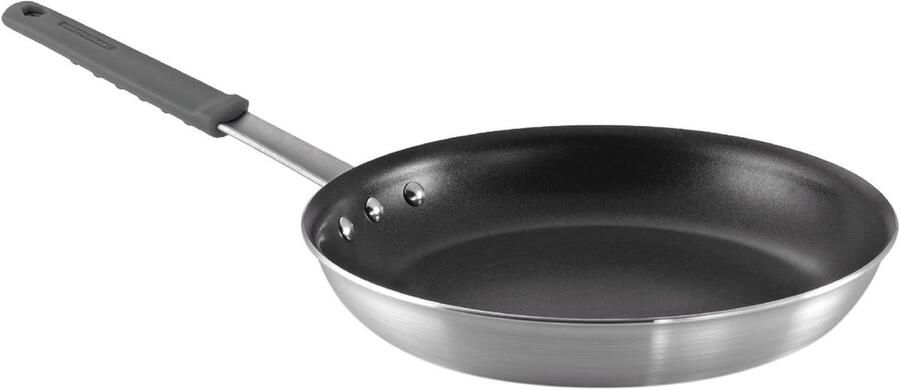 Koekenpan Aluminium Koekenpan Antiaanbak Professioneel Koken Versterkte Antiaanbaklaag 30 cm Grijs