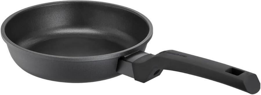 Koekenpan Aluminium Koekenpan Bakken en braden Optische temperatuurindicator 25 cm Zilver