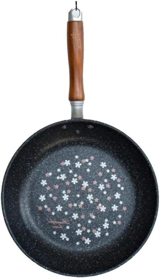 Koekenpan Aluminium Koekenpan Dagelijks Koken Keramische Antiaanbaklaag 26 cm Zwart