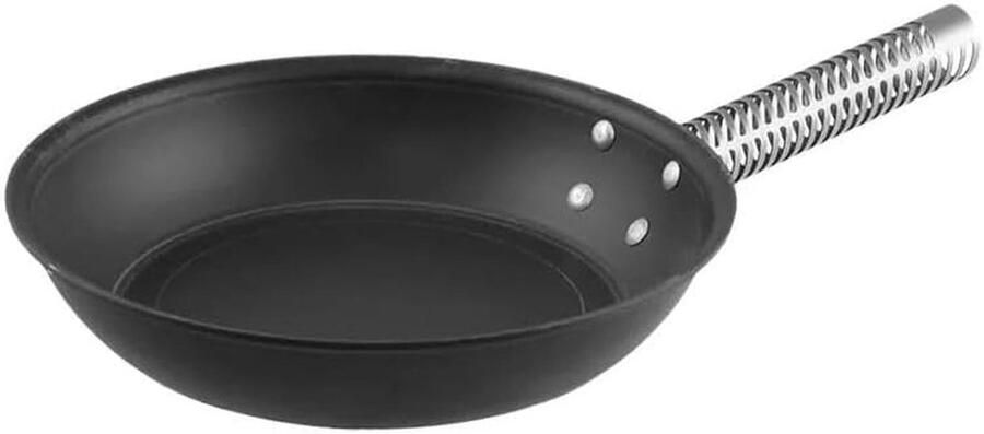 Koekenpan Aluminium Koekenpan Dagelijks Koken Voorgekruid & Ovenbestendig 25 cm Diameter Meerkleurig