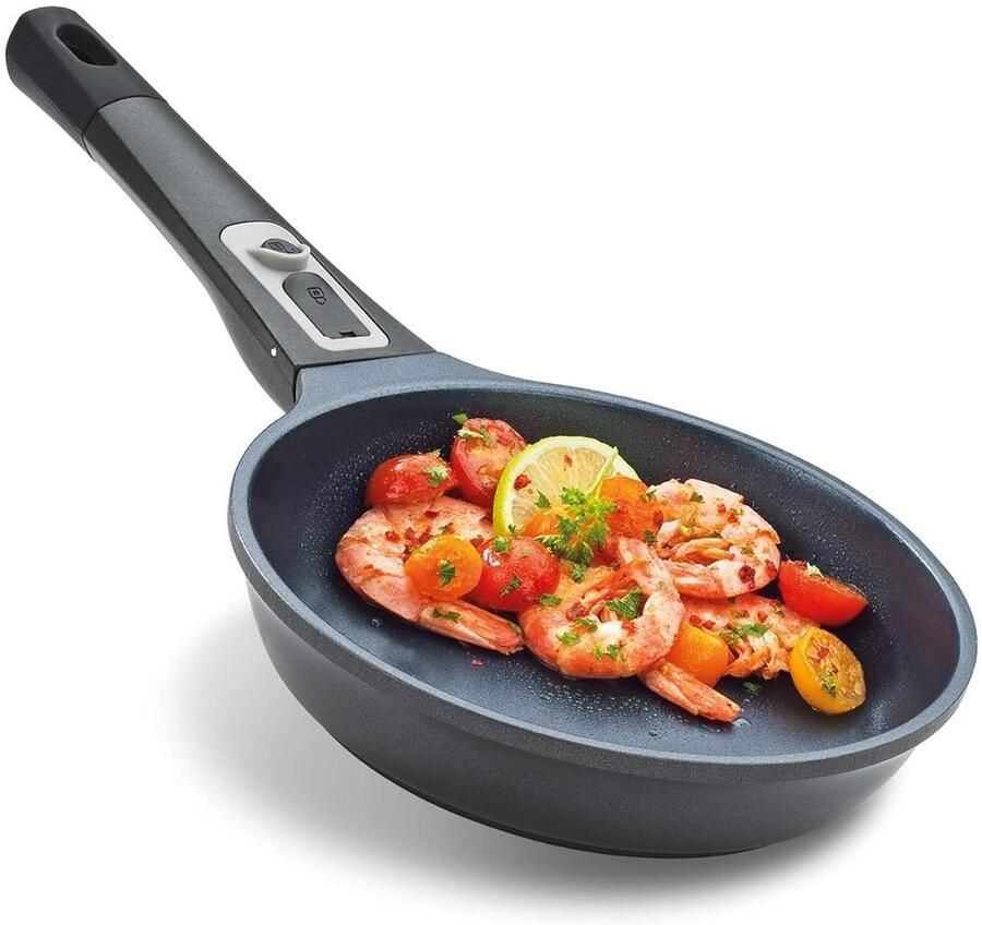 Koekenpan Aluminium Koekenpan Koken Duurzame Pan 20 cm Grijs