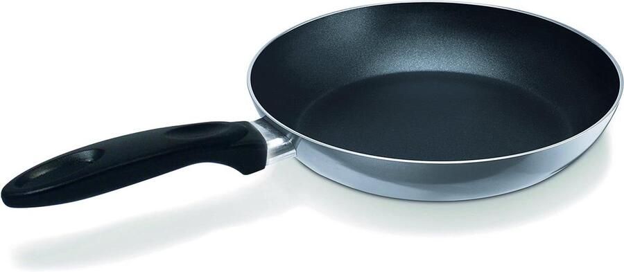 Koekenpan Aluminium Koekenpan Koken en Bakken Antiaanbaklaag 28 cm Zwart