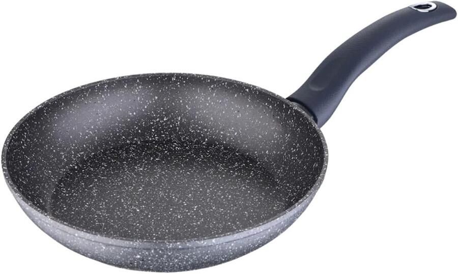 Koekenpan Aluminium Koekenpan Koken Marmeren Anti-aanbaklaag Ø20 cm Grijs