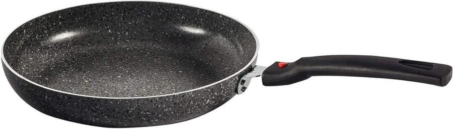 Koekenpan Aluminium Koekenpan met anti-aanbaklaag Koken op fornuizen Afneembare handgreep 24 cm Wit