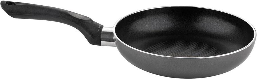 Koekenpan Aluminium Koekenpan met antiaanbaklaag Dagelijks Koken Honingraat bodem 18 cm Diameter Zwart