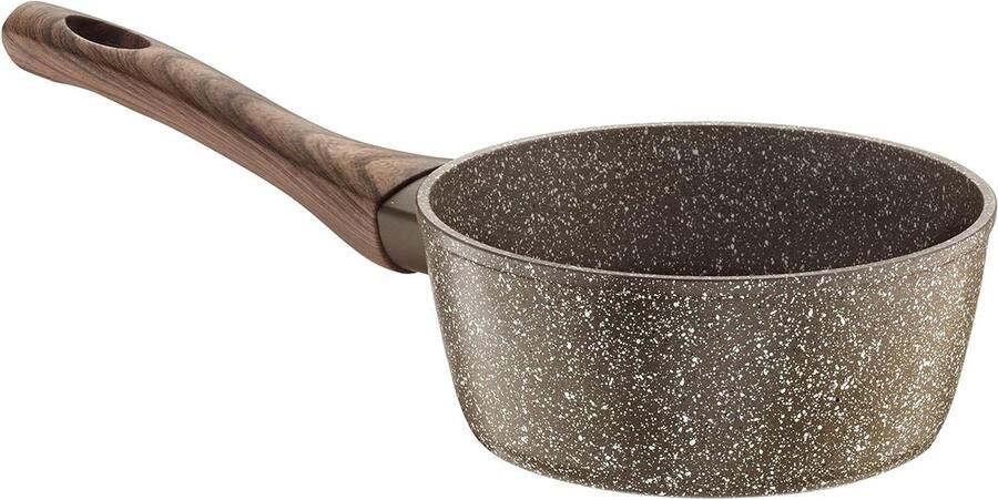 Koekenpan Aluminium Koekenpan Non-stick Gezond Koken Steenlook Coating 16 cm Zwart