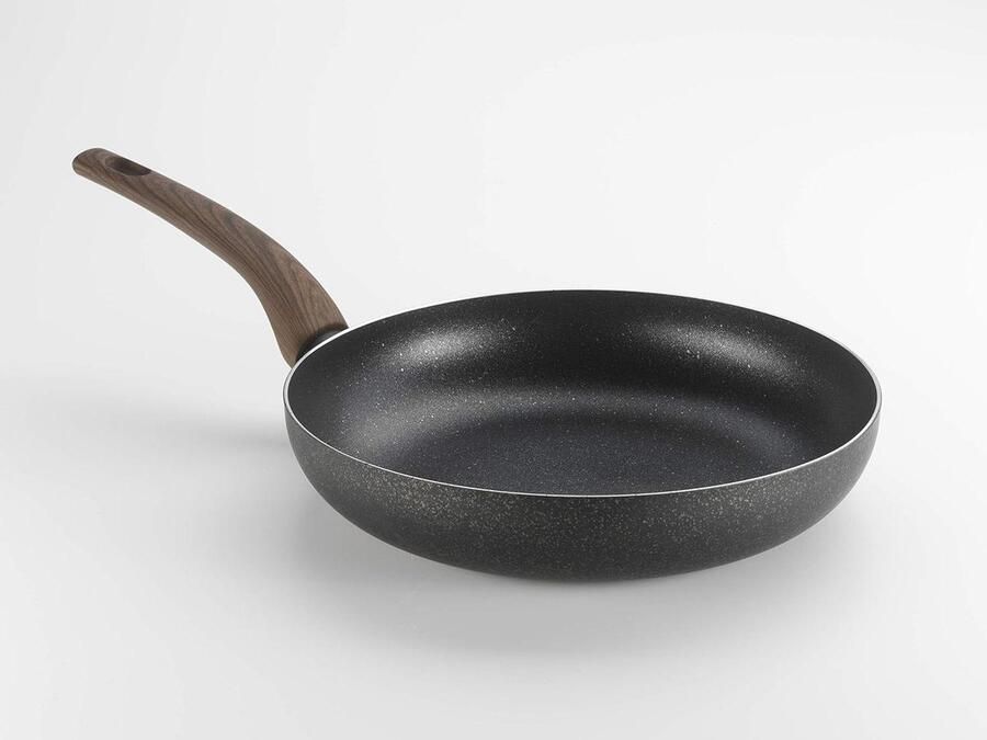 Koekenpan Aluminium Koekenpan Non-stick Koken op Inductie PFOA-vrije Coating 20 cm Zwart Goud