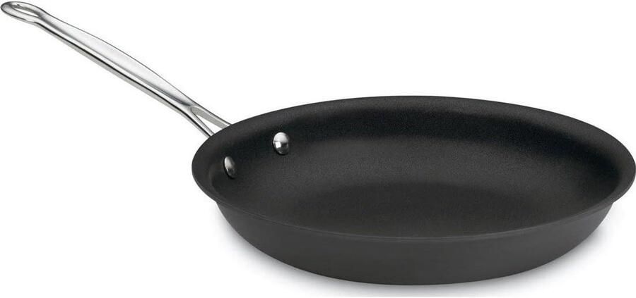 Koekenpan Aluminium Koken en Bakken Hard Geanodiseerd 25 cm Zwart