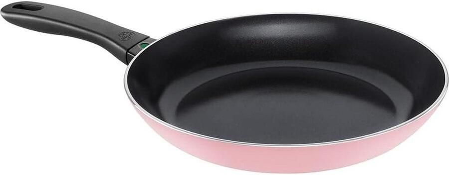 Koekenpan Aluminium Koken en Bakken KERAGLOSS Antiaanbaklaag 28 cm Roze