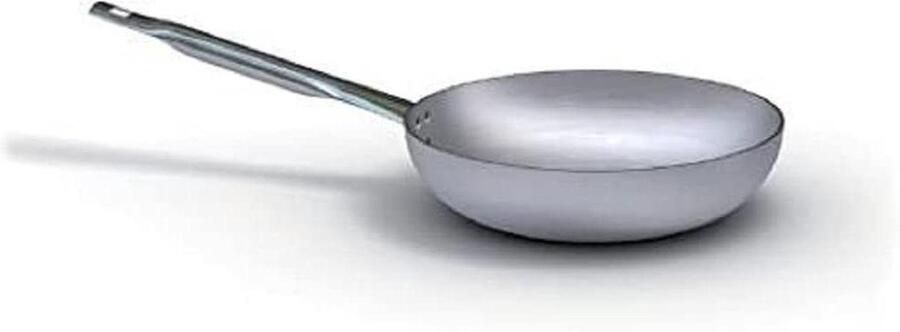 Koekenpan Aluminium Koken Goede Warmtegeleiding 3 mm dik Grijs