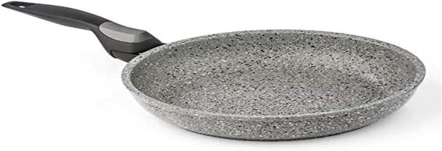 Koekenpan Aluminium Koken op Inductie Afneembare Handgreep 20 Centimeter Zwart