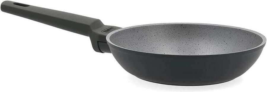 Koekenpan Aluminium Koken op Inductie PFOA Vrij 20 cm Grijs