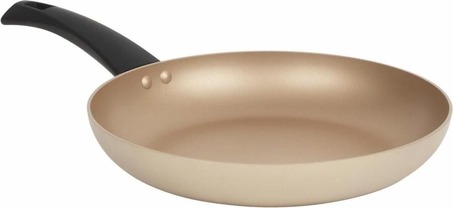 Koekenpan Aluminium Lekkere Maaltijden Bereiden Non-stick Coating 28 cm Goud Zwart