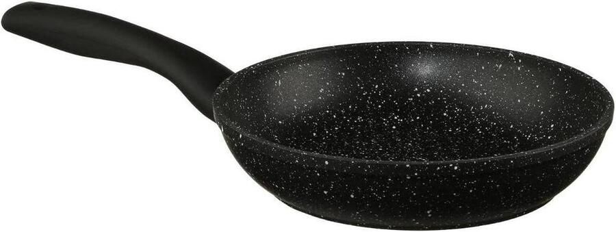 Koekenpan Aluminium pan Koken Hoge krasbestendigheid 20 cm Zwart