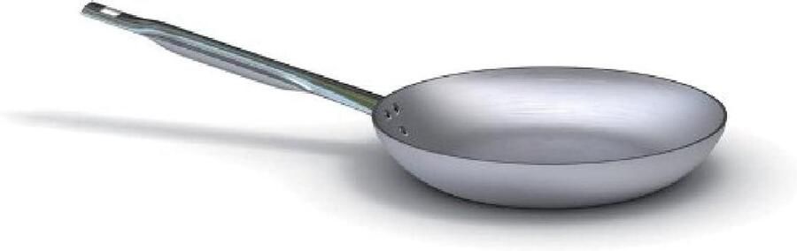 Koekenpan Aluminium Stralend Koken Constante Bodem 20 cm Zilver