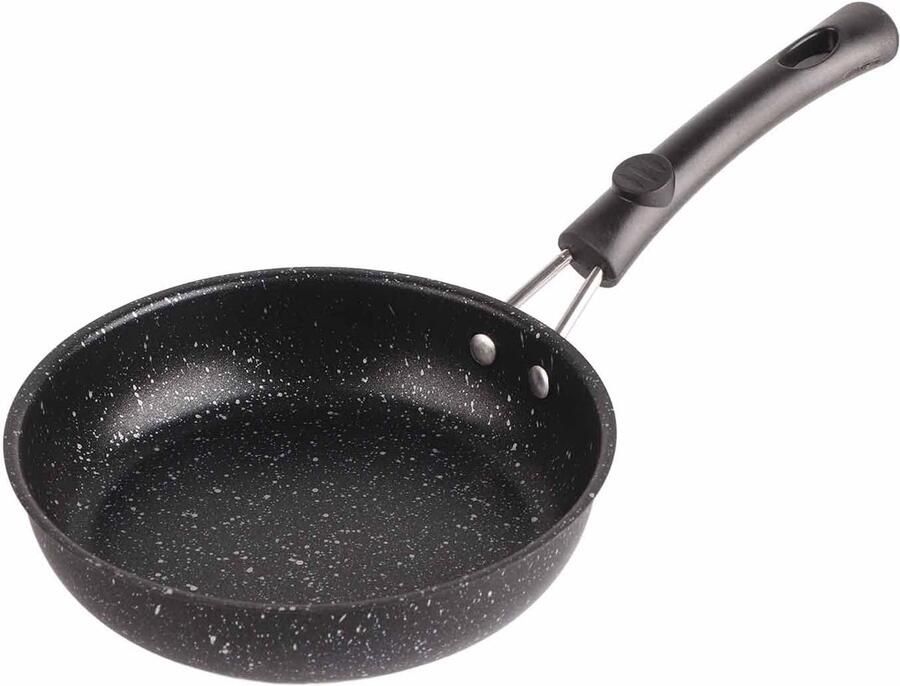 Koekenpan anti-aanbak Dagelijks koken Gelijkmatige warmte 16 cm Zilver