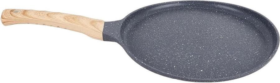 Koekenpan Anti-aanbak Omeletpan Pannenkoekenpan Ontbijt Koken Hoge Temperatuurbestendig 1127 g Grijs