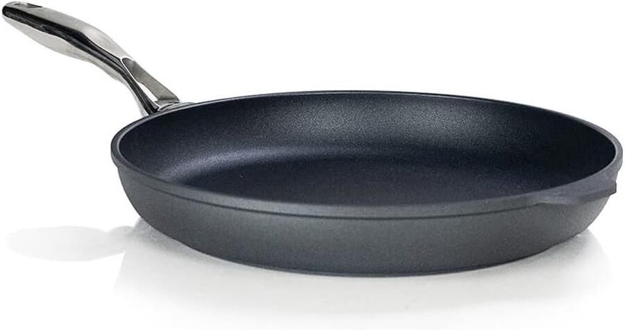 Koekenpan Antiaanbak Koekenpan met anti aanbaklaag Gezond Koken Diamant Versterkte Coating 32 cm Grijs