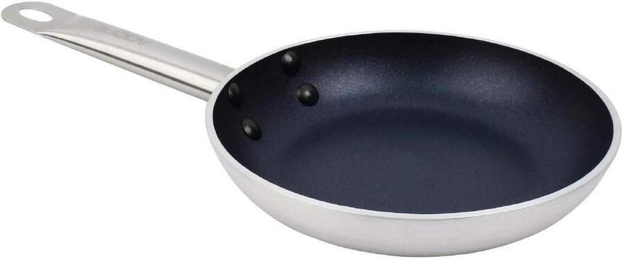 Koekenpan Antiaanbak Koekenpan Teflon Lekker Koken Geschikt voor Inductie 20 cm Zilver