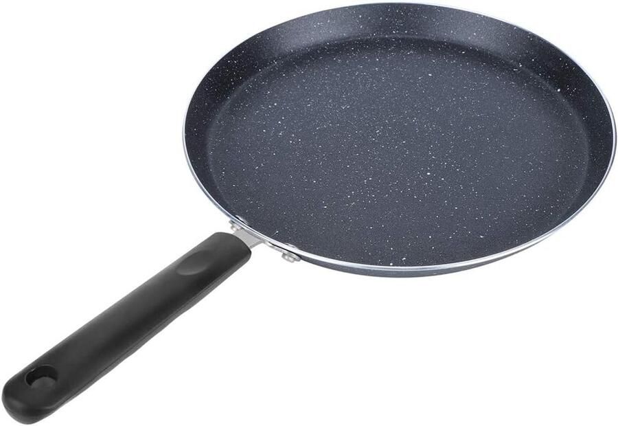 Koekenpan Antiaanbak Kookpan Bakpan Pannenkoeken Bakken Snelle Warmtegeleiding 26 cm Zwart