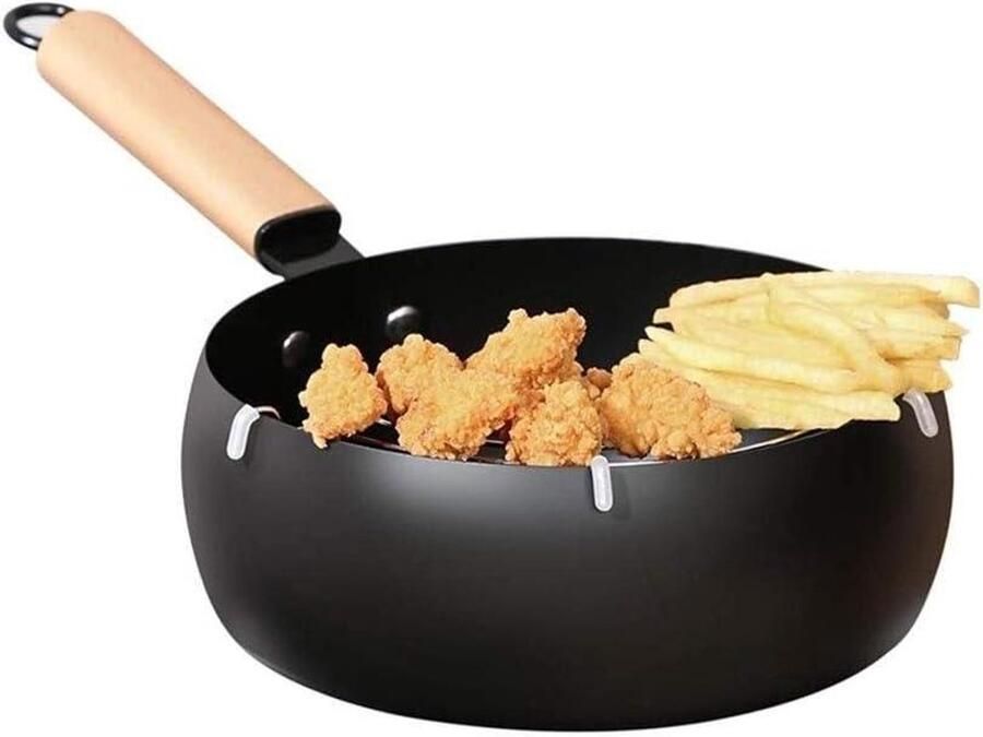 Koekenpan Antiaanbak pan Dagelijks koken Versterkt antiaanbak effect Mini formaat Zwart