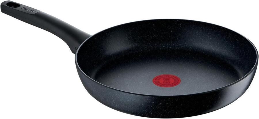 Koekenpan Antiaanbak Pan Koken en Bakken Thermo Signaal 28 cm Zwart