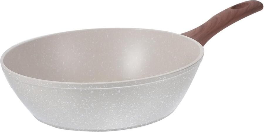 Koekenpan Antiaanbaklaag Ontbijtkoekenpan Wokpan Steak en Ei Bakken Gelijkmatige Verwarming 20cm Diameter Zwart
