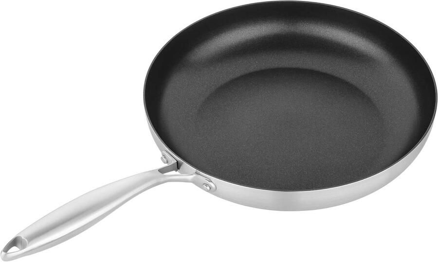 Koekenpan Antiaanbakpan Braadpan Dagelijks Koken 5-laags Constructie Ø 22 cm Zwart