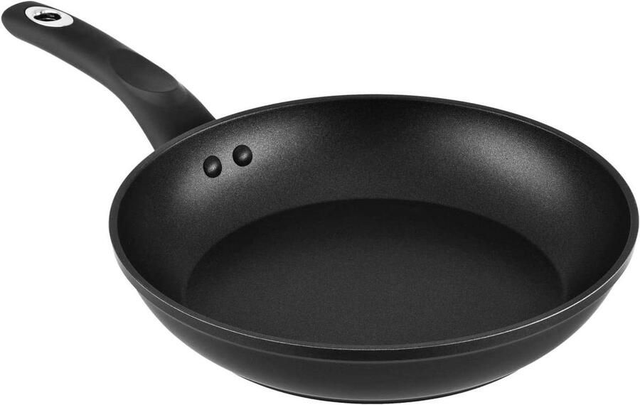 Koekenpan Antiaanbakpan Dagelijks koken Energiezuinige bodem 20 cm Zwart zilver