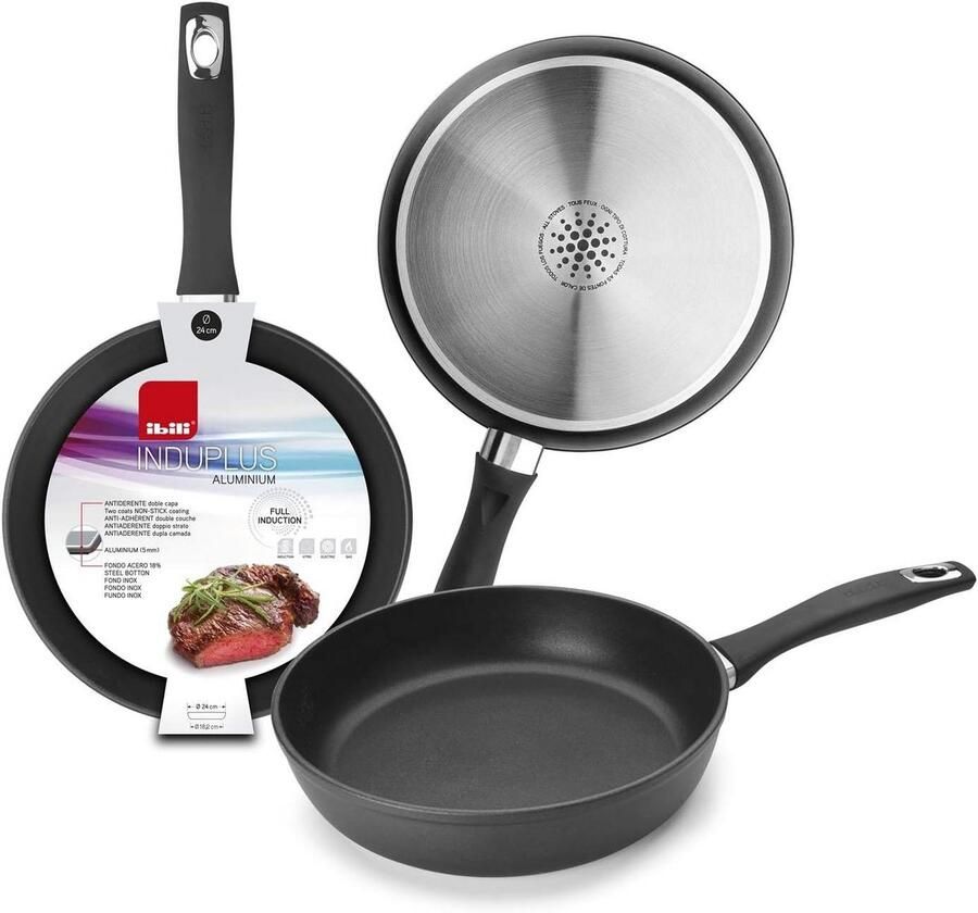 Koekenpan Antiaanbakpan Dagelijks Koken Full-induction Bodem 18 cm Zwart