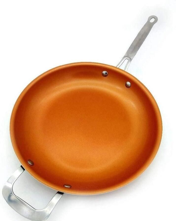 Koekenpan Antiaanbakpan Dagelijks Koken Geschikt voor Inductie 28 cm Zwart