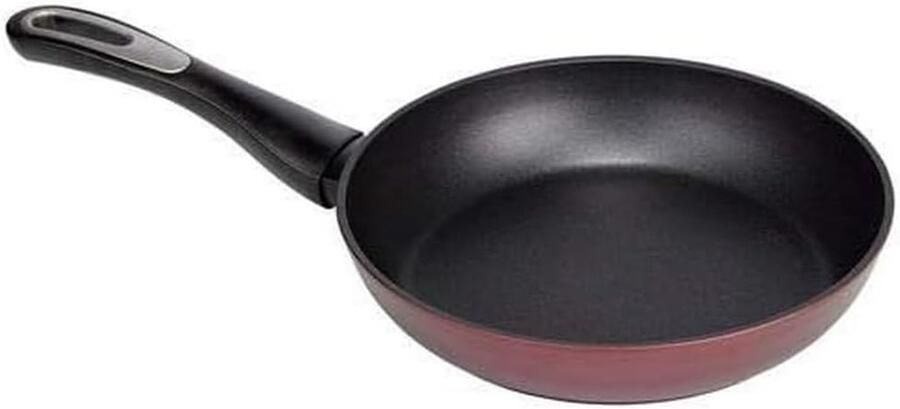 Koekenpan Antiaanbakpan Koekenpan met anti-aanbaklaag Veilig Koken Drielaagse Antiaanbaklaag 18 cm Rood