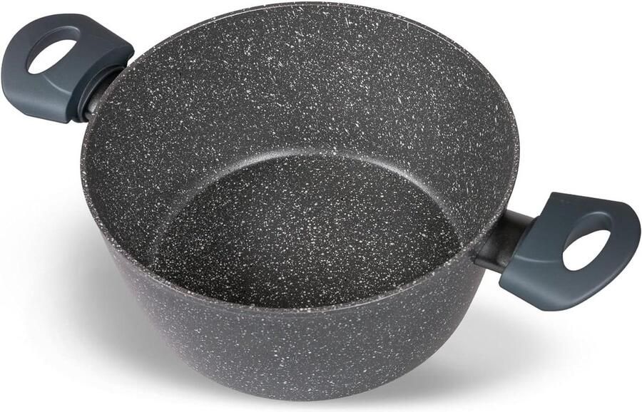 Koekenpan Antiaanbakpan Koken Alle warmtebronnen 24 cm Zwart